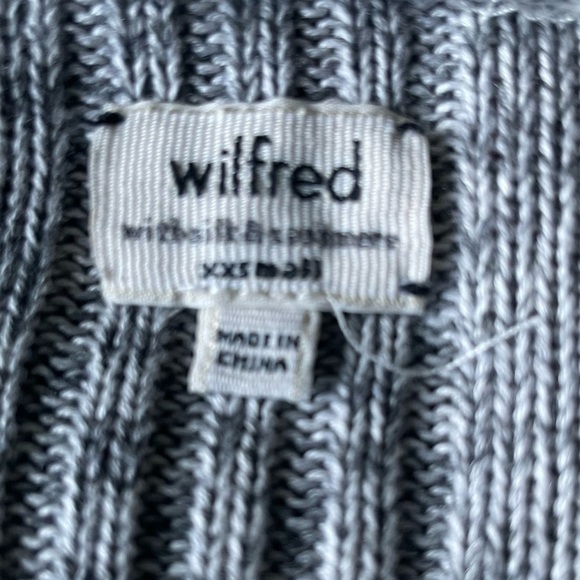 Aritzia Wilfred Cardigan Cashmere blend Flaubert Open Front Sweater Size XXS - Picture 7 of 8